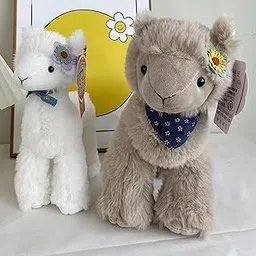 bnf Alpaca Stuffed Doll Stuffed Toy Adorable Lifelike Standable Alpaca Plush Toy S Gray Baby | Toys for Baby | Plush Baby Toys-image-48