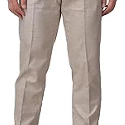 maleno Auto Waist Adjustable Checkered Formal Trouser for Men | Classic Flat Front Slant Pocket Trousers-picture-17