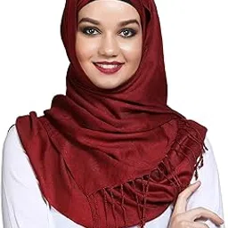 momin libas Viscose Scarf Ladies, Red colour choices, Large Oversized Regular Hijab-picture-27