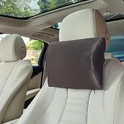 HOMESO Orthopedic Memory Foam Headrest Pillow for Car Seat & Office Chair – Neck & Cervical Support for Pain Relief – Travel Pillow with Adjustable Strap, Washable Cover, 1 Year Warranty – Grey-picture-28