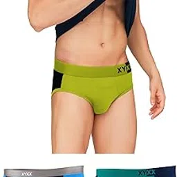xyxx Men's Dualist & Illuminati Micromodal Regular Fit Colorblock Antimicrobial Briefs with No Marks Waistband (Pack of 3)-picture-37