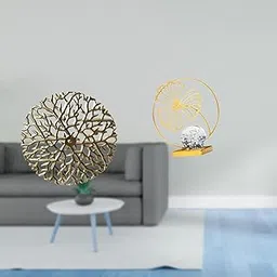 MERISHOPP Rustic Iron Wall Art Sculpture with Leaf Figurine 3D Hanging Plaque for Office Living Room Bookshelf Fireplace Desk Bedroom Gift-image-34