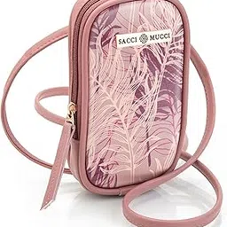 Phone Pouch Mobile Bag Women's Wallet Sling Crossbody Bag for Mobile Cell Phone Crossbody Phone Bag - Botanical-image-83