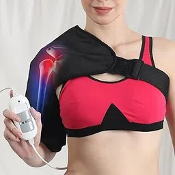 SandPuppy ShoulderHeat - Electric Heating Pad for Shoulder Pain Relief | Men and Women (Black) | Suitable For Both Shoulders | Adjustable 3 Heating Levels | Integrated Overheat Protection Thermostat| Sprains,Stiffness, Soreness and more | Gift for Women Men Mom Dad.-picture-27