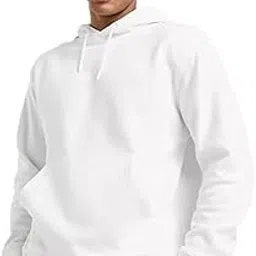 koverify Relaxed Fit Plain Cotton Blend Hoodie for Women and Men Unisex-picture-11