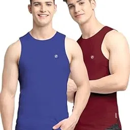 friskers Men's Pack of 2 Innerwear Solid Round Neck Sleeveless Side Cut Vest Sando for Boy's - Regular Fit-picture-12