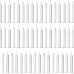 ASIDEA Plain Pink Stick Candles for Diwali Decoration, Birthday, Festival, Celebration (Pack of 50) (White, Pack of 50)-picture-33