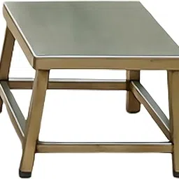 Little Swag Stainless Steel Square Stool Sitting Table Stools for Home, Kitchen, Office, Bathroom, Garden, Clinic, Salon, Garage & Everyday Use Size: D-9.8 Inch | H-6.2 Inch-image-61