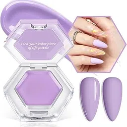 MODELONES from BELLE GAGA Gel Nail Polish, 1Pcs 3g Solid Gel Polish Pudding Gel Creme Manicure Palette Spring Gel Formula Soak Off LED Nail Art Gel Salon Gift for Women Girlfriend (B101090027A, 3gram)-image-56