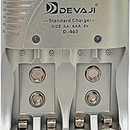 Devaji Rechargable Battery Charger Versatile Adapter AA/AAA/9V/Ni-MH/Ni-CD/Li-ion Battery Adapter for Torch Light-Toys-Studio Flash-Digital meeters-General Purpose use image 1