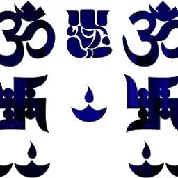 Wall1ders Ganesha Combo Blue, Mirror Stickers for Wall, Acrylic Stickers, Wall Mirror Stickers, Wall Stickers for Bedroom, Hall, Home Offices-picture-10