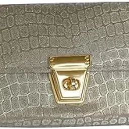 Golden Croc-Textured Clutch – Luxe Evening Bag with Turn Lock (Cheapest Price) - Paepy Store - FLASH SALE-picture-54