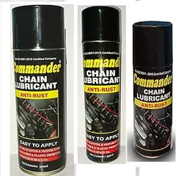 Sport Bike and Car Chain Lubrication Spray I Protects All Types of Chain I Chain Lubricant Spray (Lubri-150ml+350ml+500ml) Combo Pack-image-0