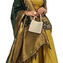 fabcartz Latest South Indian Style Unstitched Half Saree for Women-picture-15
