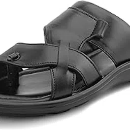 blue leather by centrino Sandal for Men | Grip Insole for Stability | Traditional Look with Leather made | Comfortable Casual look sandal for Men's (4049)-picture-56