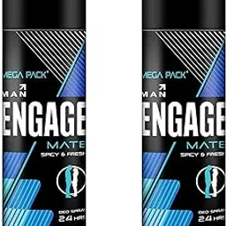 Engage Bodylicious Fresh Deodorant Spray, Mate For Men, 150Ml (Pack Of 2) Sf060 Sf-picture-44