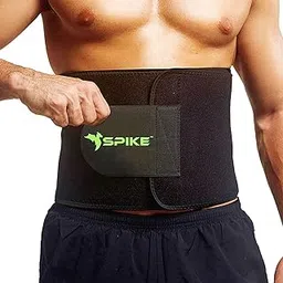 SPIKE Sweat Slim Belt for Men and Women Tummy Trimmer Body Shapewear Sauna Waist Trainer Adjustable Sweat Belt-picture-23