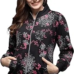 ekools � Women's Fleece Blend Collared Neck Winters Hoodie Sweatshirt with Pockets (Flee3 Series)-picture-16