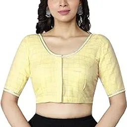 rene Women's Cotton Half Sleeves Fashion Neck Blouse-picture-27