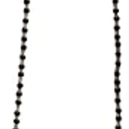 Traditional Gold-Plated Mangalsutra Necklace with Black Beads, Floral Design Pendant-image-0