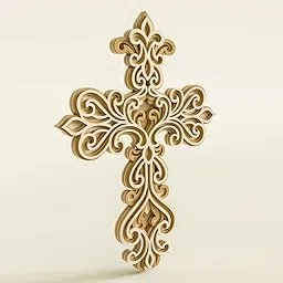 Cliths 3D Cross Wall Decor Wooden Cross, 5-Layer Wooden 3D layer Design for Home, Church, or Religious Gift Elegant Layered Cross Art for Wall Art Decor-image-24