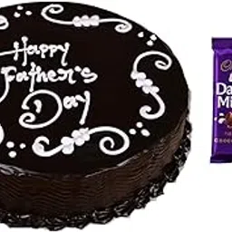 80 rose garden |Yummy Cake For Fathers Day|Gift Hamper For Dad|Chocolate Truffle Cake 01 Kg|02 Chocolate Bars|Nextday Delivery-picture-12