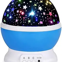 LOGROTATE Star Master Projector Night Light – Romantic LED Sky Projector Lamp with USB Cable – Colorful Rotating Galaxy Light for Bedroom, Kids, and Home Décor(Blue)-picture-46