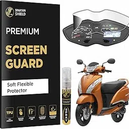 Spartan Shield Sami Digital Analog Cluster Screen Guard For TVS JUPITER 125 with Button 2024 Facelift || Disc & Drum Alloy || Jupiter125 Scooter TFT Meter Display Instrument Console Protector Accessory 2025 [Not Tempered Glass]-picture-11