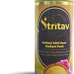 Stritav Multani Mitti Rose Pack – Natural Skin Brightening & Acne Control Face Pack-picture-45