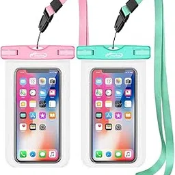 AiRunTech Waterproof Case, Waterproof Cell Phone Dry Bag Compatible for iPhone 14/13/12/12 Pro Max/11/11 Pro/SE/Xs Max/XR/8P/7 Galaxy up to 7.0", Phone Pouch for Beach Kayaking Travel (2 Pack) image 1