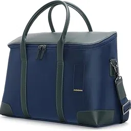 Unisex-Adult The Cabin Duffle Vegan Contemporary Leather 22 Liters Travel | Office Duffle Bag For Men And Women (Money Moves), Blue-image-40