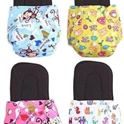 Kogar Print Resuable Cloth Button Diaper Reuse Nappy With InsertSoaker Pad (0-3Y)-picture-28