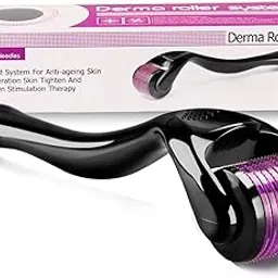 Rayflo Derma Roller, 540 Titanium Micro Needles, 0.5mm for Hair Growth and Skin Care, Black-picture-40
