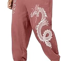 jump cuts Mens Printed Black and White Cottonblend Boxy Fit Jogger-picture-10