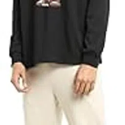 bewakoof Men's 100% Cotton 220 GSM Graphic Print Oversized Fit Round Neck T-Shirt-picture-30