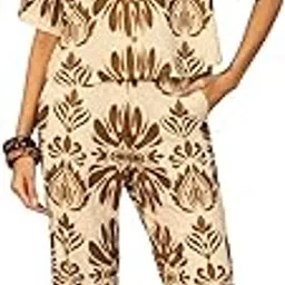 delan Fashionable Printed Co-ord Set for Women | Shirt & Wide Leg Pants for Everyday Wear-picture-35