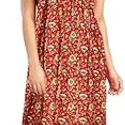 Women's Pure Cotton Nightwear Casual Nighty (MAXIDRESSS-KF2211 XL) Multicolour-picture-24