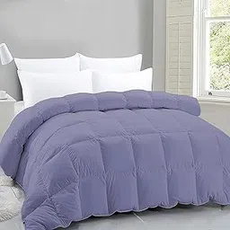 400 GSM Winter Proof Comforter Premium Collection Quilted Comforter (60" x 90" Inches/152cm x 228cm) - Single Bed Comforter|Medium Blue-picture-25