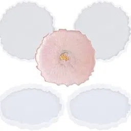 Round Agate Design Mould| Resin Art Silicone Casting Mould | Epoxy Mold | Silicone Jewellery Moulds| DIY Coaster Mold (5 Inch)-picture-42