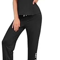 Women's Premium Cotton Blend Cute Print Two Piece Pj Sleepwear Co-ord Set || Stylish Top with Pajama Pant Comfy Loungwear-image-7