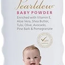 Pearldew Baby Powder 200 gm|with Tulsi, Neem, Aloe Vera, Shea Butter, Vitamin E, Avocado Oil, Pine Bark, Olive Extract, Pomegranate|Paraben Free|Alcohol Free|(200 gm - Pack of 1)-picture-15