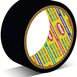 Mario PVC Self-Adhesive Black Monsoon Tape – 72mm x 15M | Protection Against Water Damage & Electric Panel Insulation | Pack of 1-picture-31