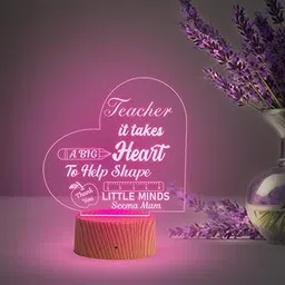 Gift Me Bazar Personalized Gift for Teacher | Customized with Name | Automatic Color Changing Light & USB Powered | Thankyou Gift for Teacher | Office Decor Light | Teacher Appreciation Gift-picture-19