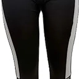 Women's Athletic Leggings, Black with Gray Side Stripes, High Waisted Compression Workout Pants, Lace Pattern Detail-picture-43