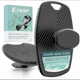 Shopique Premium Silicone Body Scrubber for Shower – Exfoliating Bath Brush with Soft Bristles for Deep Cleansing, Massage & Gentle Skin Care – Hygienic, Easy to Clean & Durable-picture-16