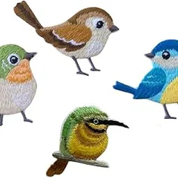 Multy Color Bird Embroidery Patch SEW Patch 4 INCH (5hk)-image-0