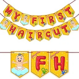 Wobbox My First Hair Cut Banner, Mundan Ceremony Banner, Mundan Ceremony Decoration (FP4412)-picture-52