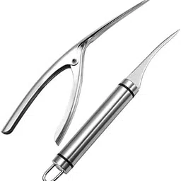 HANDZY Handle Eazy™ Shrimp Opener and Prawn Peeler | Stainless Steel Shrimp Peeling and Deveining Tool | Seafood Shell Cleaner for Kitchen | Set of 1-picture-28