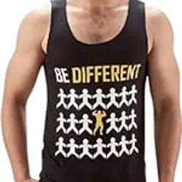 Round Neck Big Armhole Gym Stringer Vest for Men(Gym_vest22)-picture-17