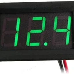 REES52 Voltage Meter Head 0.56 Inch DC 0V-30.0V 3-Wire Voltage Meter Head LED Digital Voltmeter with Reverse Polarity Protection Green DC3.00-30.0V - Digital Voltmeter Display-image-50